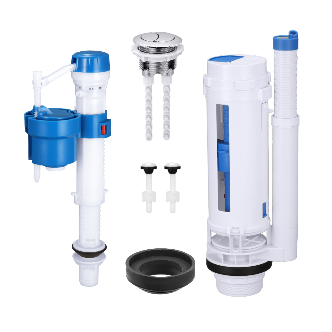 Kit de Reparo para Caixa Acoplada de Vaso Sanitário com Válvula de Descarga Dupla de 2 Polegadas | Fornecedor Universal de Peças para Caixa Acoplada